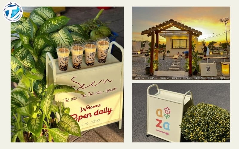 Chân standee sắt 2 mặt dạng chữ a